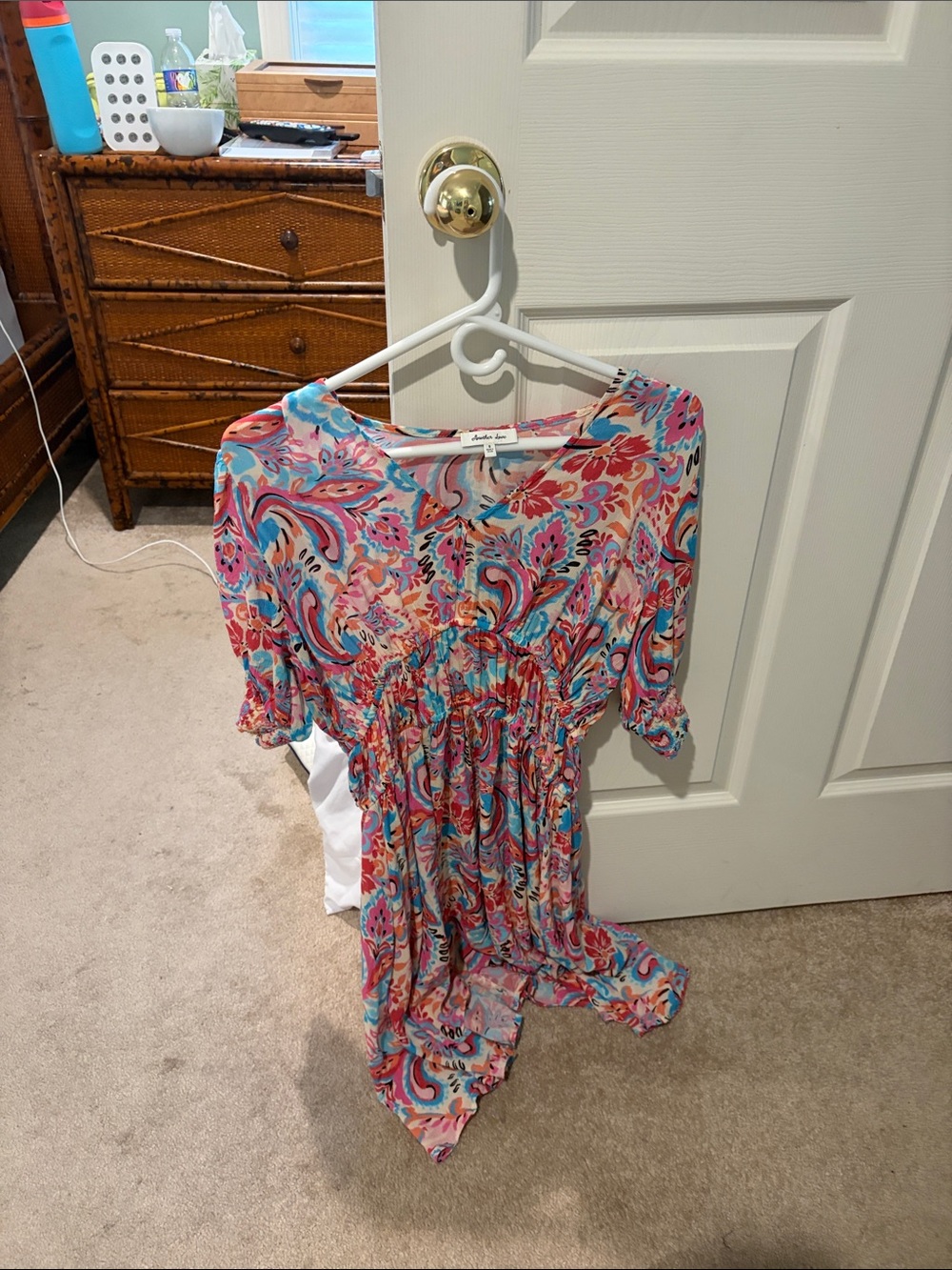 Another Love Multicolor Paisley Midi Dress - Pink, Blue & Coral